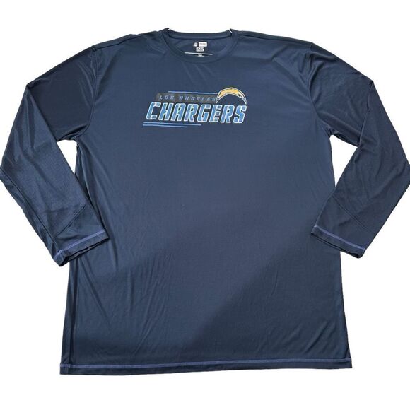 San Diego Chargers Long Sleeve NFL Team Apparel Shirt Mens Sz 2XLT TX3 Cool - Picture 1 of 8